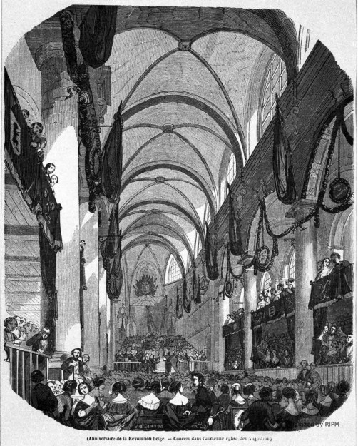 Anniversaire de la Révolution belge. — Concert dans l’ancienne église des Augustins.