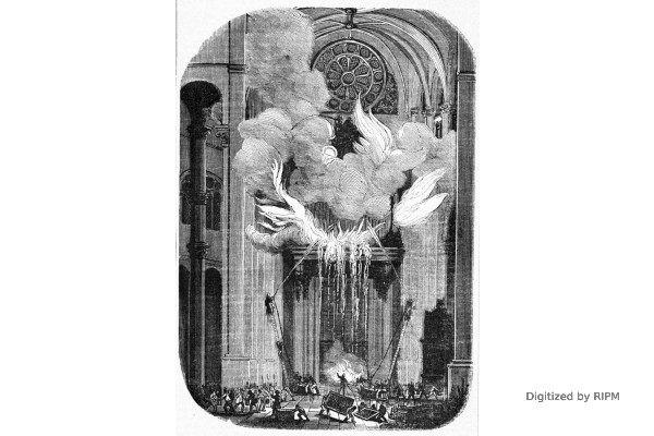 Incendie des orgues de Saint-Eustache, le lundi 16 décembre 1844.