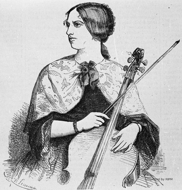 Mademoiselle Lise B. Christiani, violoncelliste.