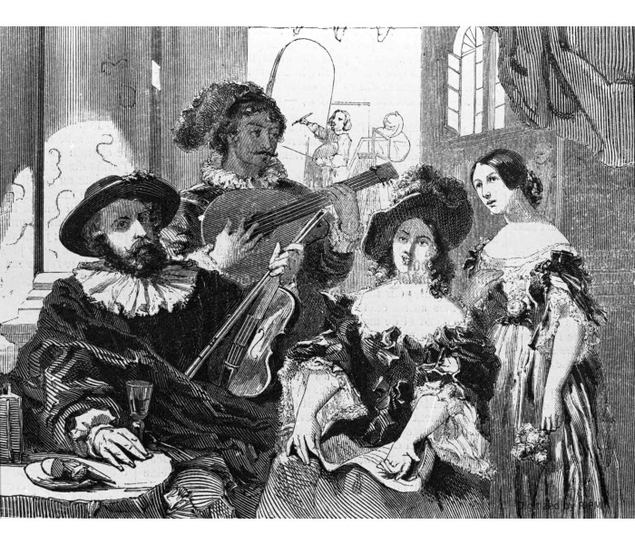 Salon de 1846. — Le concert dans l'atelier, par M. H. Debon.