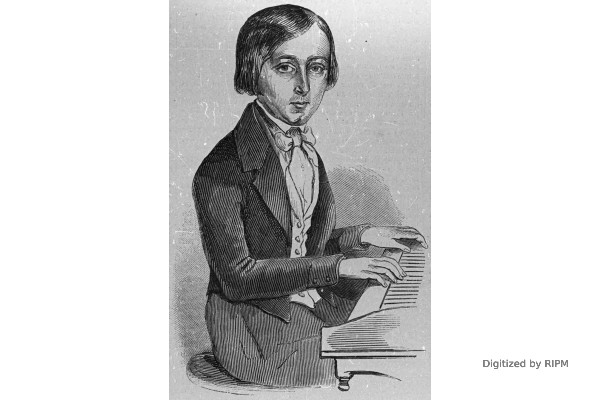 Portrait du jeune Camille Saint-Saëns.