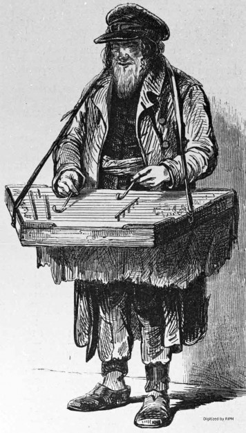 Juif de Candau (province de Courlande) jouant du tympanon.