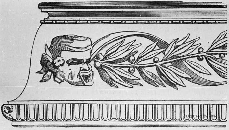 Théâtre-Historique. — Fragment de la décoration des quatrièmes loges.