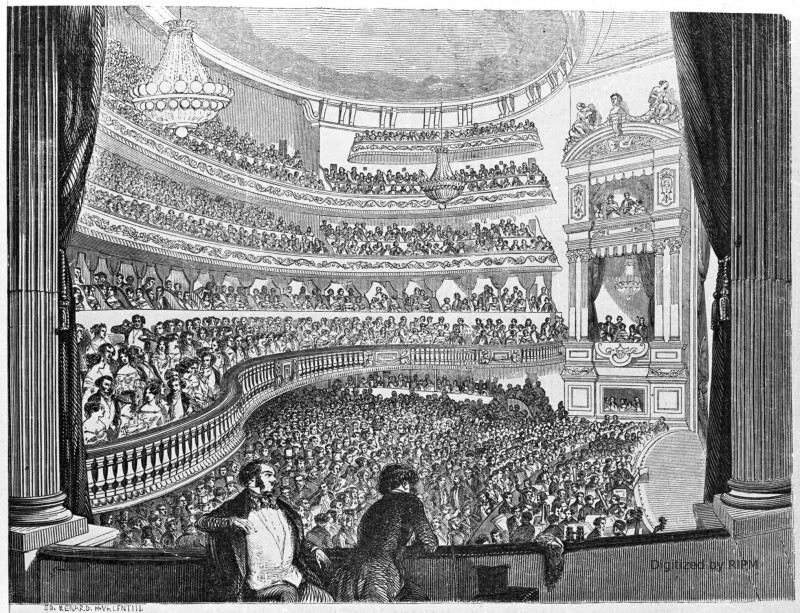 Théâtre-Historique. — Intérieur de la salle avant la représentation.