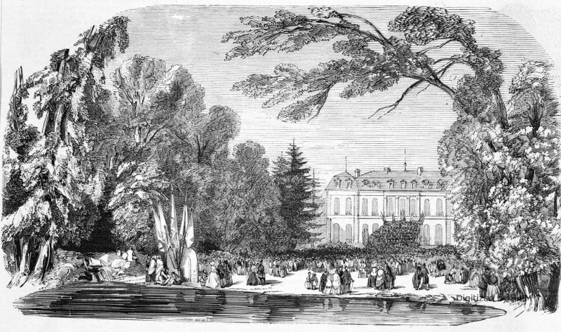 Grand festival donné dans le parc de l’Elysée National au profit de la caisse des artistes musiciens le 24 septembre 1848.