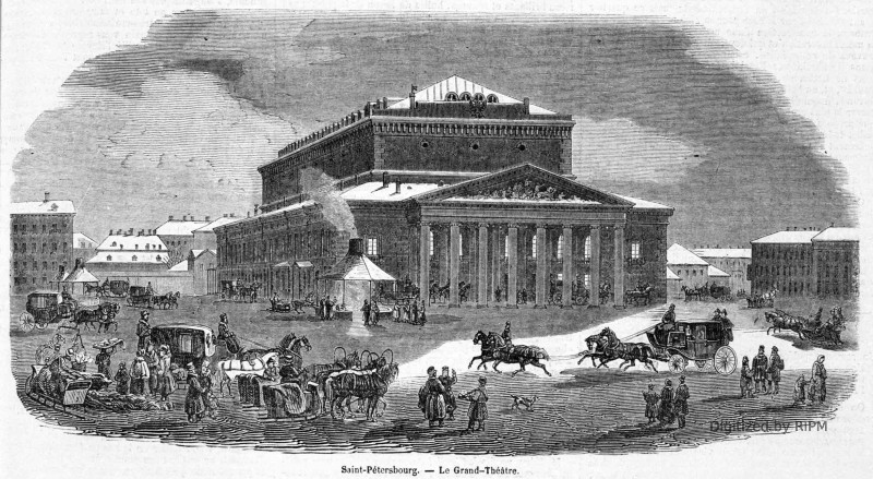 Saint-Pétersbourg. — Le Grand-Théâtre.
