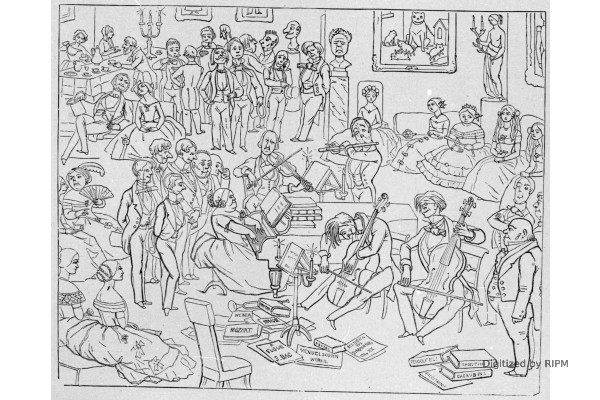 « Vous êtes invité à venir passer la soirée chez Madame***. — On fera de la musique et du thé. »