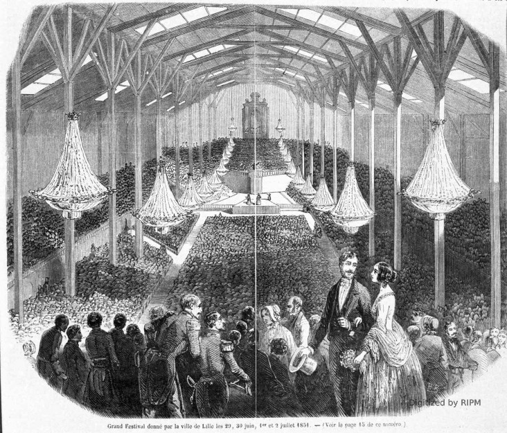 Grand Festival donné par la ville de Lille les 29, 30 juin, 1er et 2 juillet 1851.