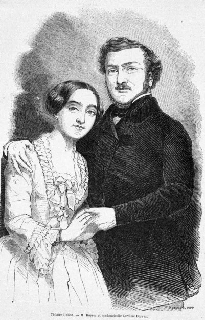 Théâtre-Italien. — M. Duprez et mademoiselle Caroline Duprez.