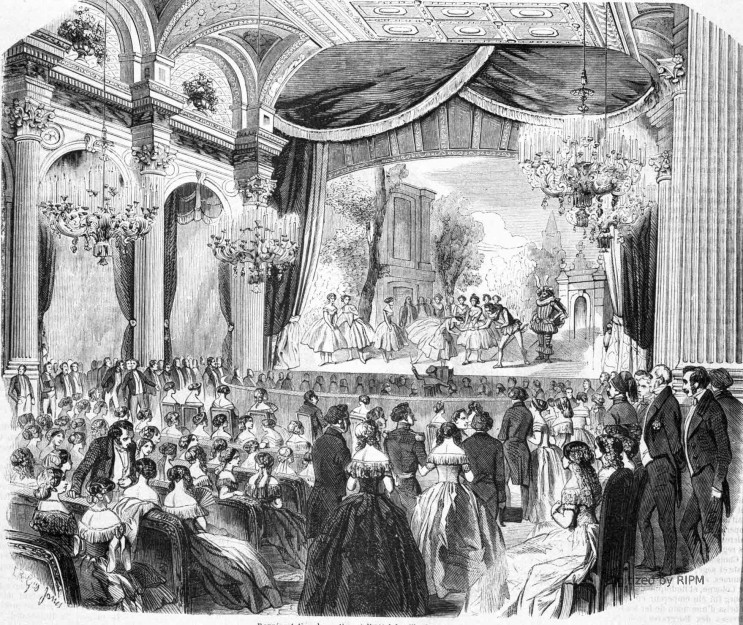 Représentation dramatique à l’Hôtel de ville, le 27 avril 1854.
