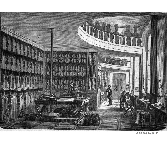Atelier de fabrication des instruments à vent en bois, et des instruments à cordes.