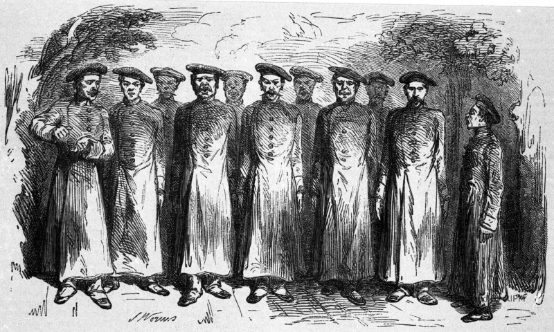 Ronde cosaque chantée par un chœur de prisonniers russes.