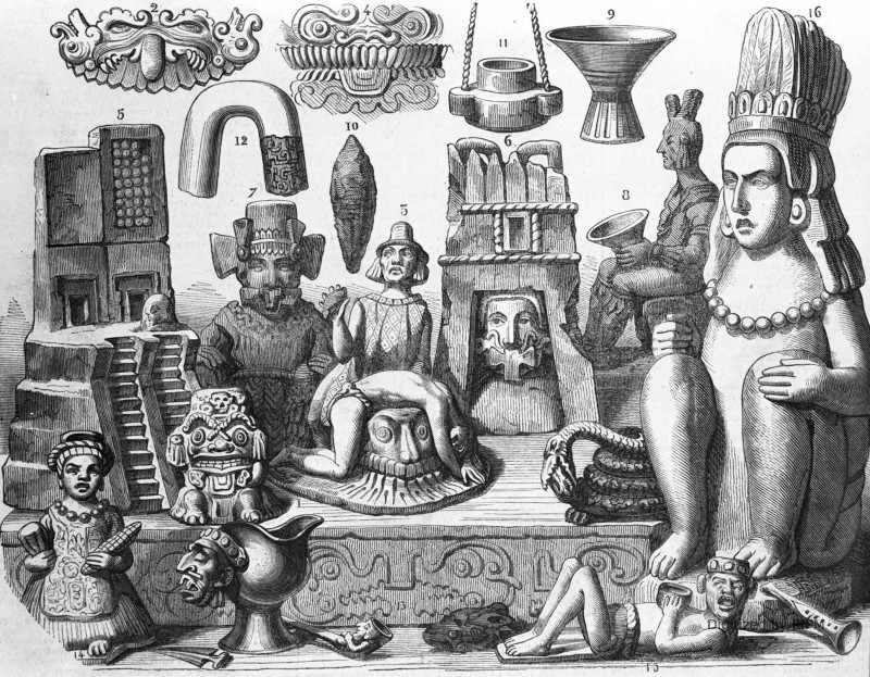 Antiquités mexicaines rapportées par M. Pingret.