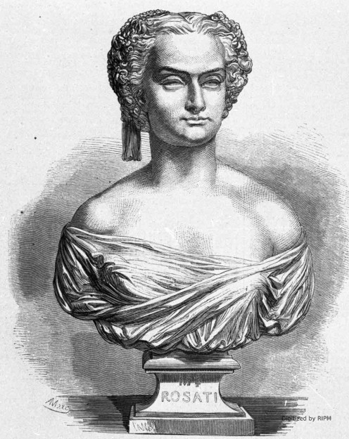 Buste, d’après M. Aimé Yrvoi, de Mlle Rosati, de l’Académie impériale de musique.