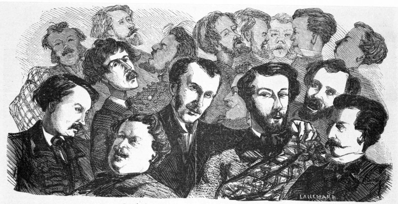 Types des chanteurs du grand festival choral de Strasbourg (1er juin 1856).