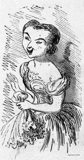 [Théâtre-Italien. <em>La Traviata</em>, débuts de Mlle Rigolomini.] Un port de mouchoir vraiment royal.