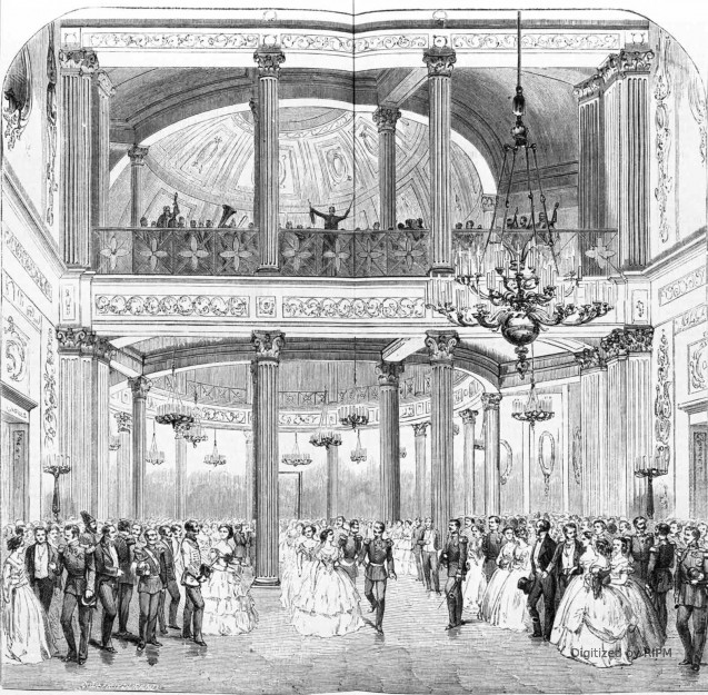 Bal chez S. A. I. la grande-duchesse Marie Nicolaievna, le 2/14 février 1858. (D’après les dessins envoyés par M. P. Blanchard.)