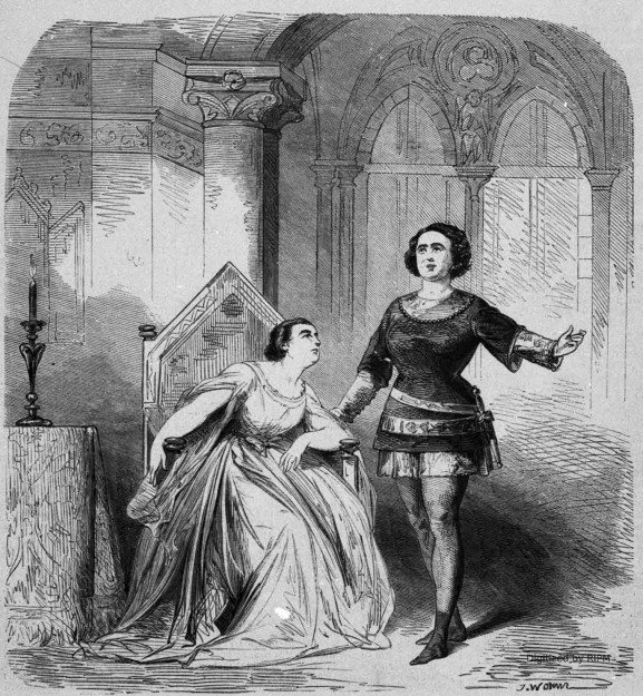 <em>Roméo et Juliette</em>, 2e acte. Mmes Vestvali et Gueymard-Lauters.