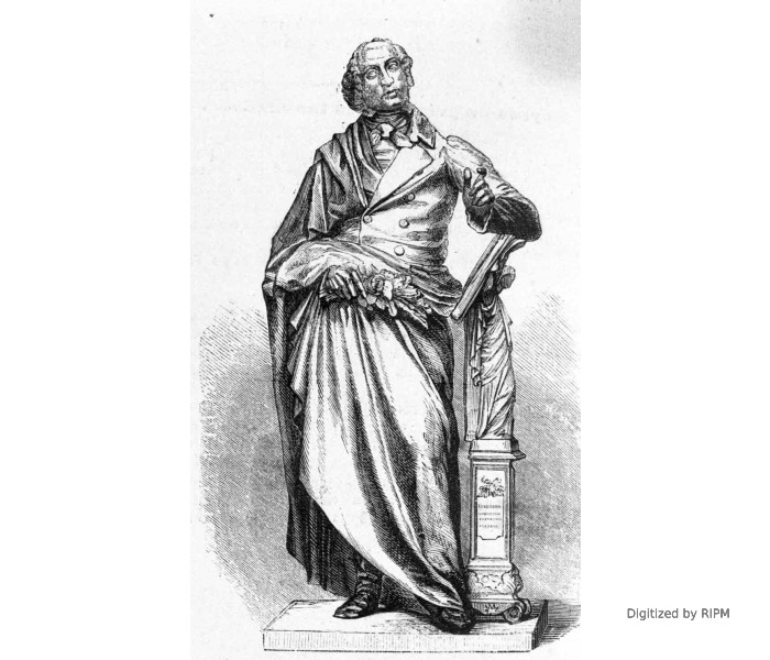 Statue de Weber à Dresde.