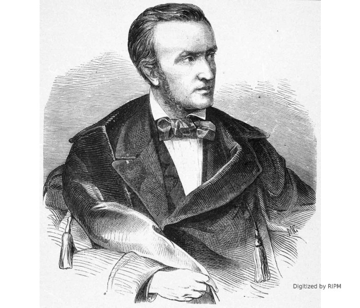 M. Richard Wagner. — D’après une photographie de MM. Pierre Petit et Trinquart.