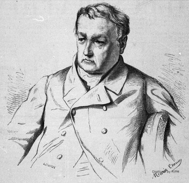 E.-J. Delécluze. — D’après un portrait de M. L. Benouville.