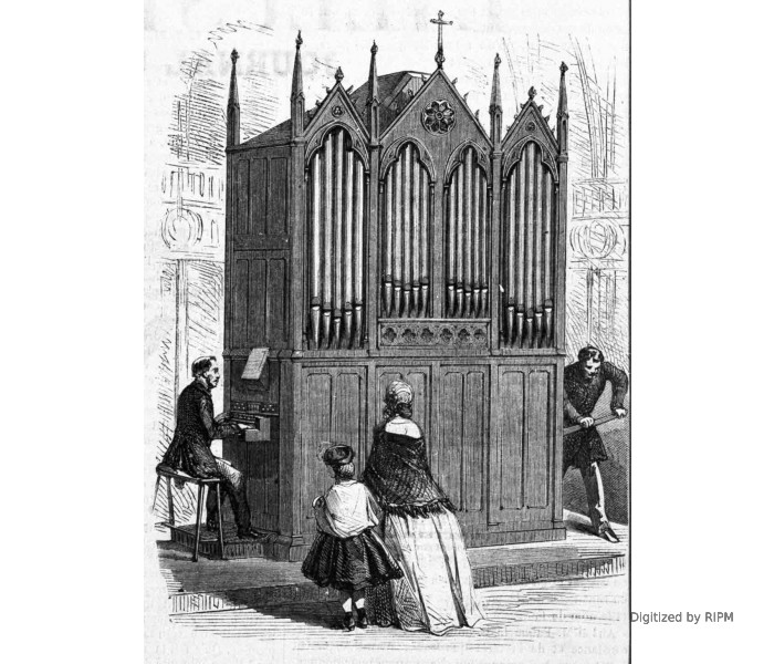 Exposition des arts industriels : orgue de MM. Stoltz père et fils.