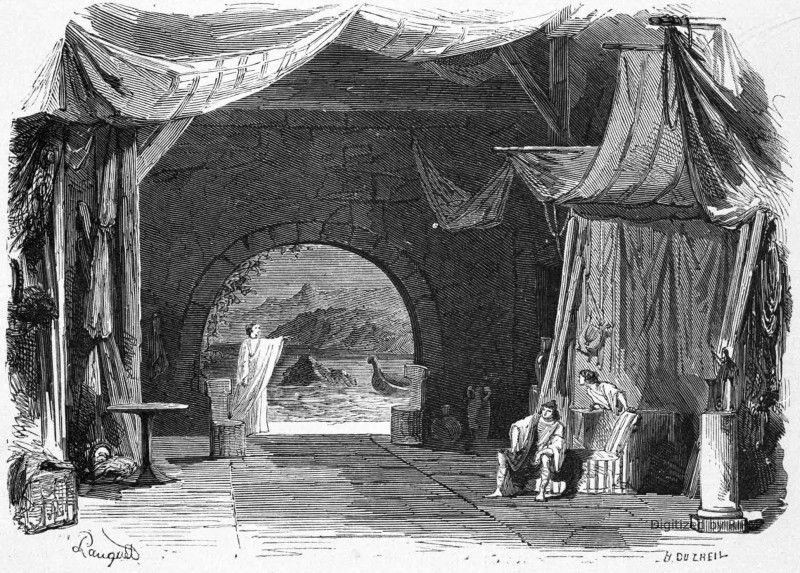 Académie impériale de musique. — <em>La Fiancée de Corinthe</em>, scène IVe, apparition de Daphné.