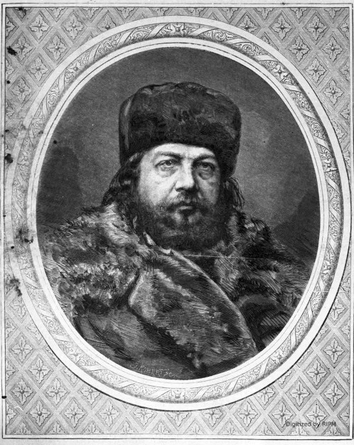 Théophile Gautier. D’après la photographie exécutée à Saint-Petersbourg par Richebourg.