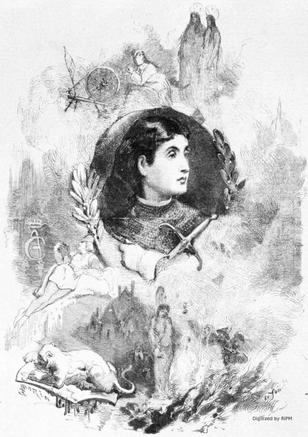 Théâtre de la Gaîté. — Mlle Lia-Félix dans <em>Jeanne d’Arc</em>.