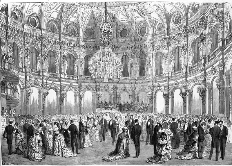 Paris. — Bal de bienfaisance donné par la Société anglaise dans les salons du Grand-Hôtel.