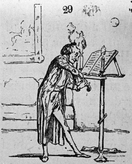 [Violoniste, dessin de Daumier.]
