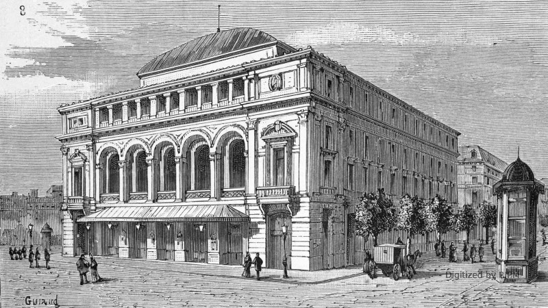 [Les différentes salles occupées par le Théâtre-Italien, à Paris. 8.  Théâtre-Lyrique.]