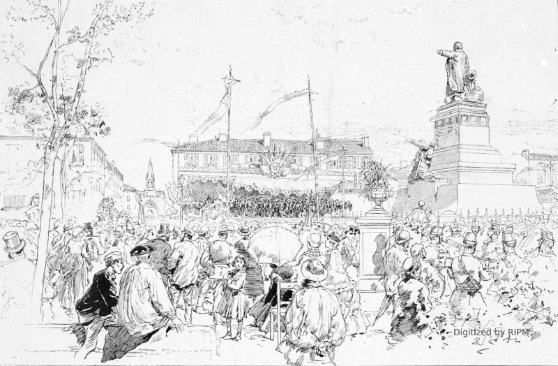 Les fêtes de Cahors. — L’inauguration du monument de Gambetta.