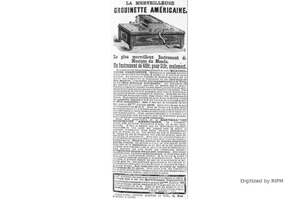 La merveilleuse orguinette américaine.