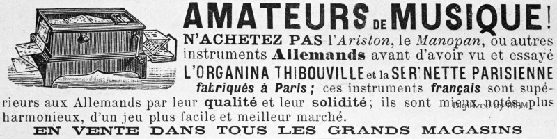 ... L’organina Thibouville et... la serinette parisienne...