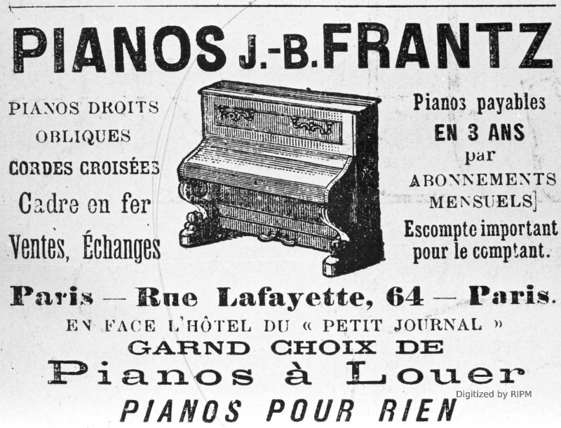 Pianos J.-B. Frantz...