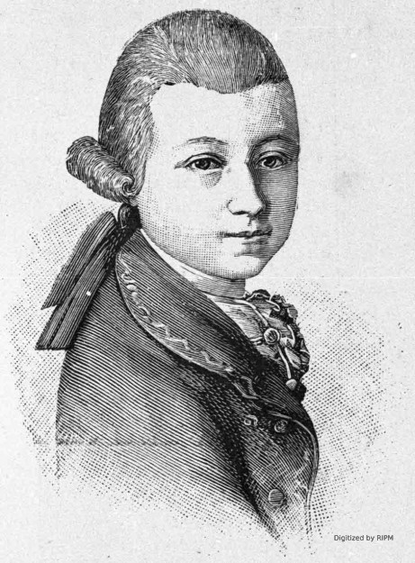 Mozart à 14 ans. [Célébration à Salzbourg du centième anniversaire de la mort de Mozart. D’après des documents communiqués par le « Mozarteum » à M. Hirsch, notre correspondant.]