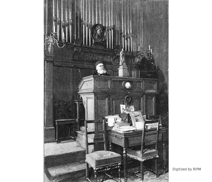 Cabinet de travail de Gounod: l'orgue.