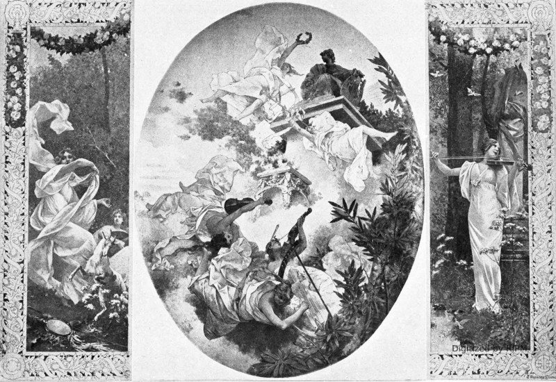 Glorification de la Musique. Peintures de M. Édouard Toudouze. (Salon circulaire du foyer.)