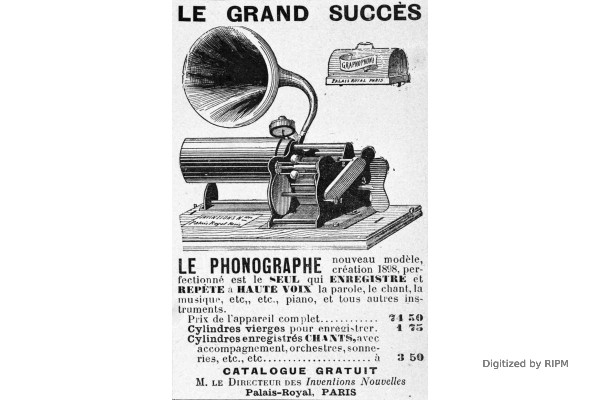 ...Le Phonographe... Inventions nouvelles...