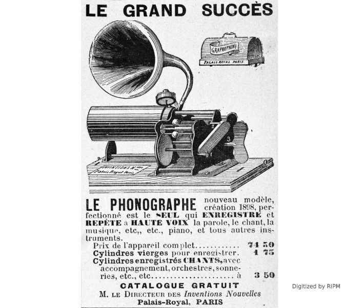 ...Le Phonographe... Inventions nouvelles...